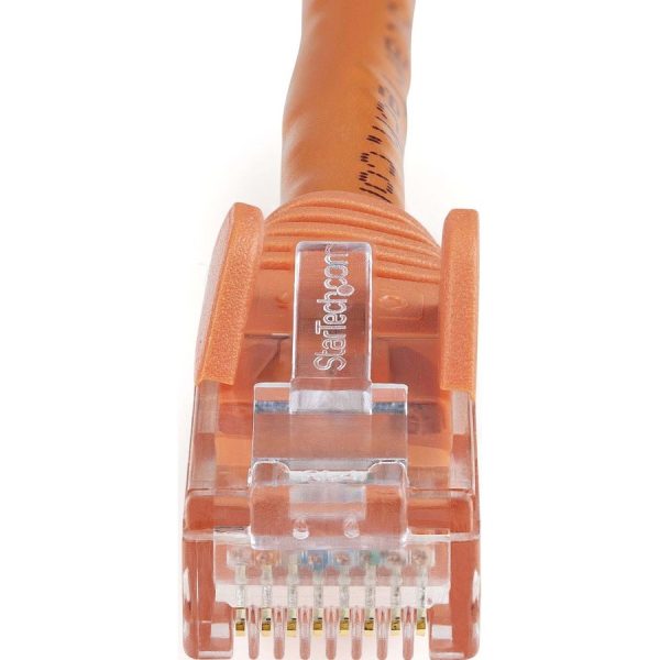StarTech.com 150ft CAT6 Ethernet Cable - Orange Snagless Gigabit 100W PoE UTP 650MHz Category 6 Patch Cord UL Certified Wiring/TIA - Image 3