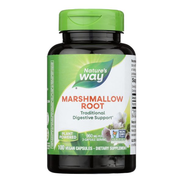 Nature's Way - Marshmallow Root - 100 Capsules - Image 2