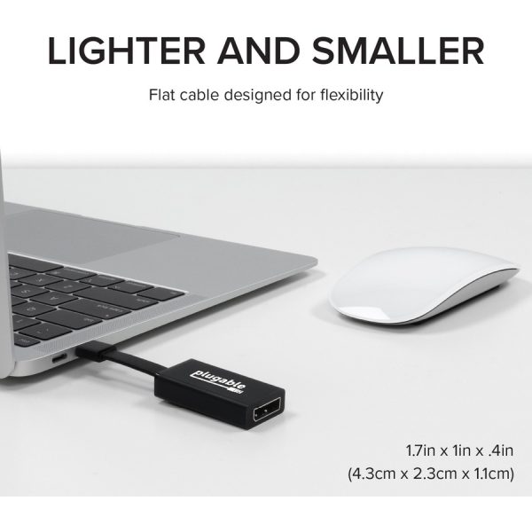Plugable USB C to DisplayPort Adapter 4K 60Hz, Thunderbolt 3 to DisplayPort Adapter - Image 4