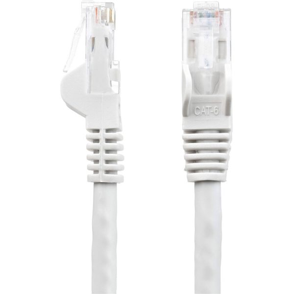 StarTech.com 30ft CAT6 Ethernet Cable - White Snagless Gigabit - 100W PoE UTP 650MHz Category 6 Patch Cord UL Certified Wiring/TIA - Image 2