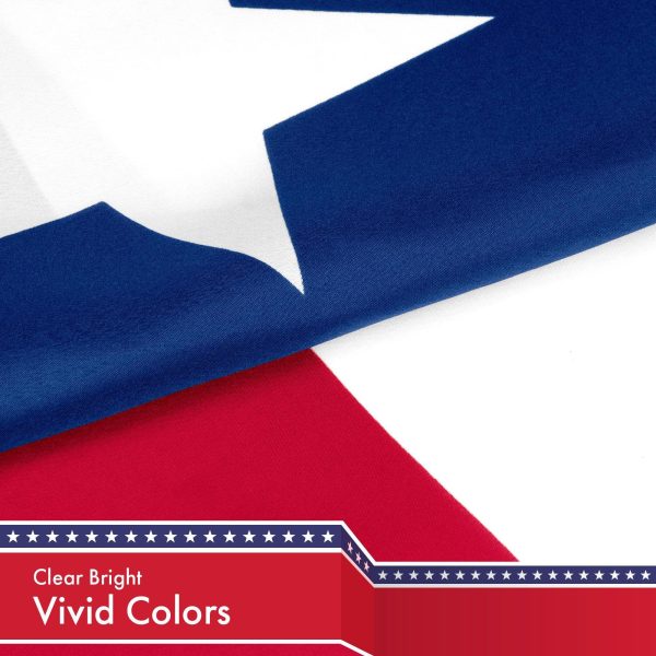 G128 Combo Pack: USA American Flag 3x5 Ft 150D Printed Stars & Texas State Flag 3x5 Ft 150D Printed - Image 4
