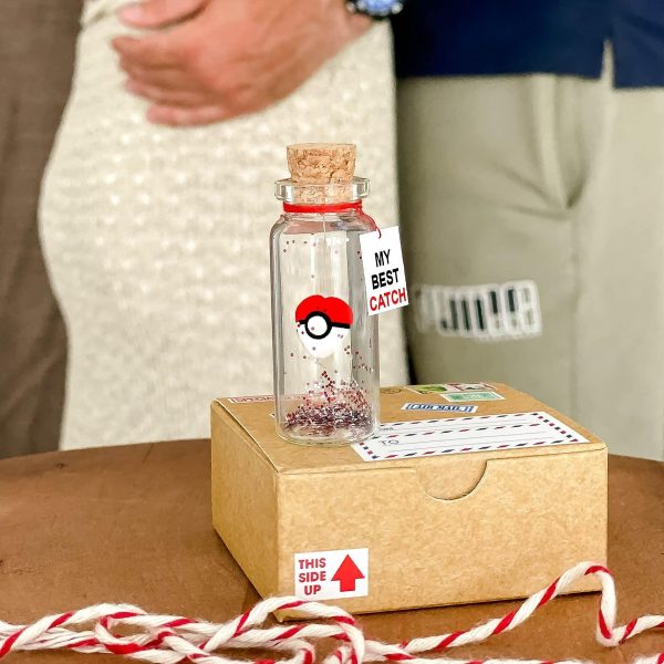 Cute Anniversary Present For Girlfriend or Boyfriend Unique Game Inspired Romantic Bottle Anniversary Love Wish Jar (Craft Box My Best Catch) - Image 5