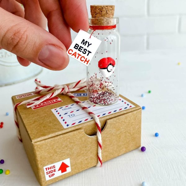 Cute Anniversary Present For Girlfriend or Boyfriend Unique Game Inspired Romantic Bottle Anniversary Love Wish Jar (Craft Box My Best Catch) - Image 6