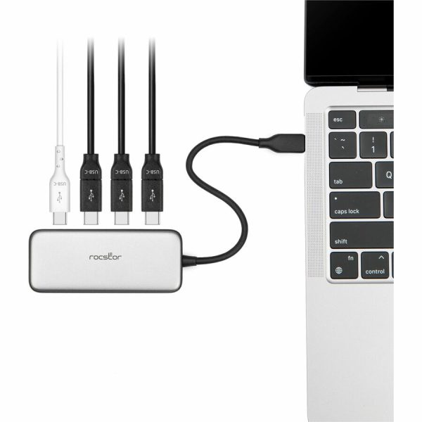Rocstor Premium USB-C HUB with PD - USB-C to Quad USB-C 3.1 5Gbps Ports - Image 2