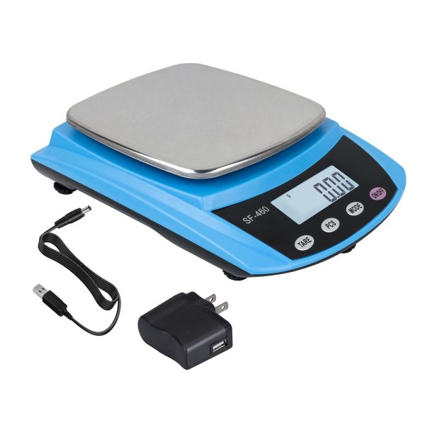 Ounce Carat and Gram Scale 0.01g Accuracy 600 g Capacity Analytical Science Lab Scale Laboratory Accurate Balance   USB Charger and AC DC Adapter Included