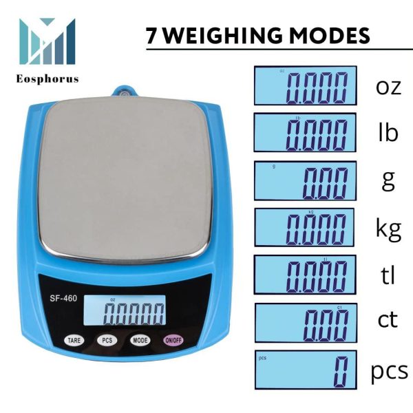 Ounce Carat and Gram Scale 0.01g Accuracy 600 g Capacity Analytical Science Lab Scale Laboratory Accurate Balance   USB Charger and AC DC Adapter Included - Image 3