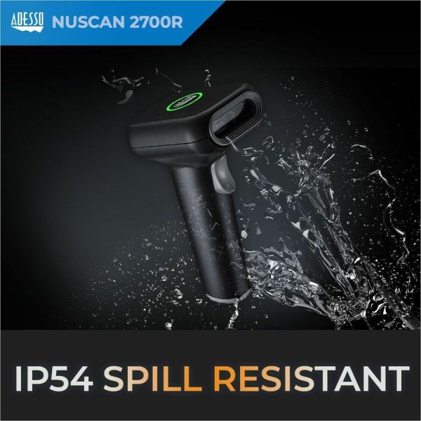 Adesso NuScan 2700R 2D Wireless Barcode Scanner with Charging Cradle - Image 4