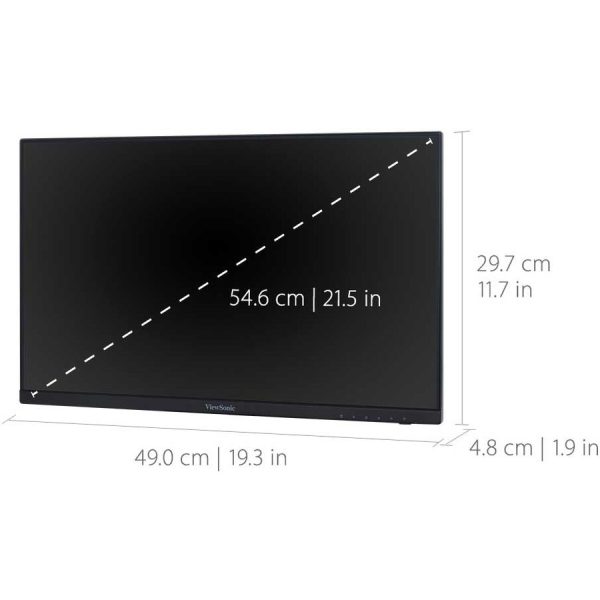 ViewSonic VA2256-MHD_H2 Dual Pack Head-Only 1080p IPS Monitors with FreeSync, HDMI, DisplayPort and VGA for Home and Office - Image 4