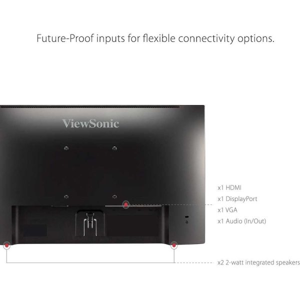 ViewSonic VA2256-MHD_H2 Dual Pack Head-Only 1080p IPS Monitors with FreeSync, HDMI, DisplayPort and VGA for Home and Office - Image 9
