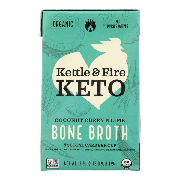 Kettle And Fire - Bone Broth Cnutcury/lime - Case of 6 - 16.9 OZ - Image 3