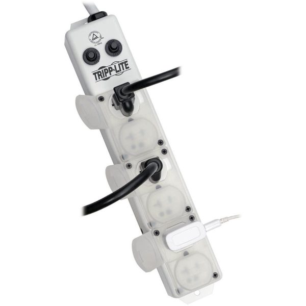 Eaton Tripp Lite Series Safe-IT UL 1363A Medical-Grade Power Strip for Patient-Care Vicinity, 6x 20A Hospital-Grade Outlets, 15 ft. (4.57 m) Cord - Image 2