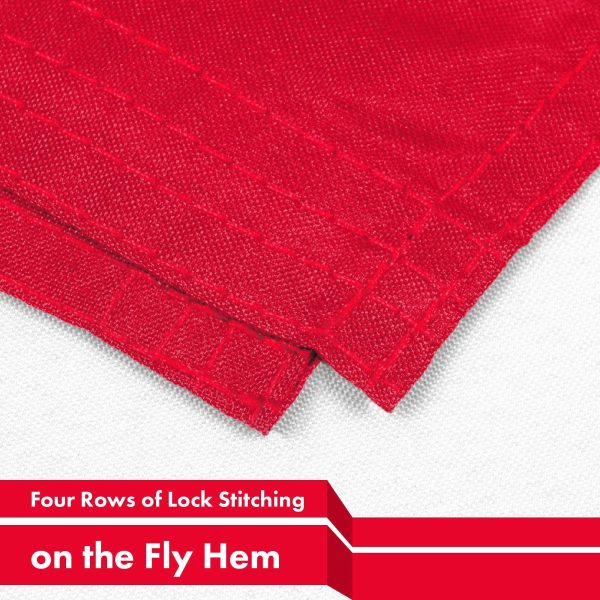 G128 Combo Pack: USA American Flag 3x5 Ft 150D Printed Stars & Denmark (Danish) Flag 3x5 Ft 150D Printed - Image 5