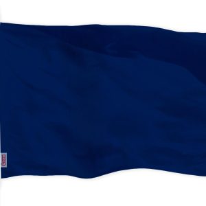 G128 Solid Blue Color Flag | 3x5 feet | Printed 150D, Indoor/Outdoor, Vibrant Colors, Brass Grommets, Quality Polyester, Much Thicker More Durable Than 100D 75D Polyester