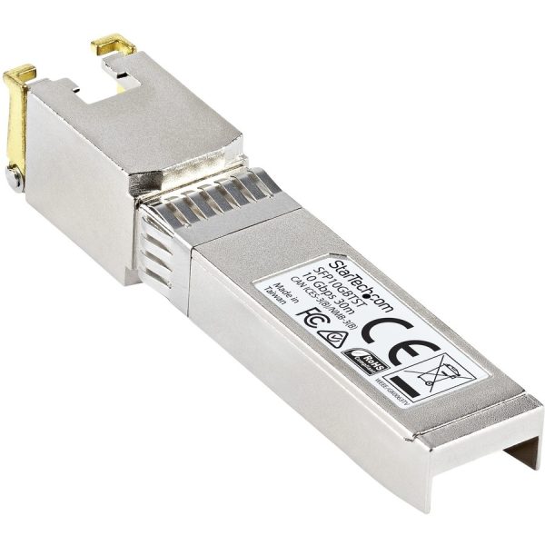 StarTech.com MSA Uncoded SFP+ Module - 10GBASE-T - 10GE Gigabit Ethernet SFP+ SFP to RJ45 Cat6/Cat5e Transceiver Module - 30m - Image 4