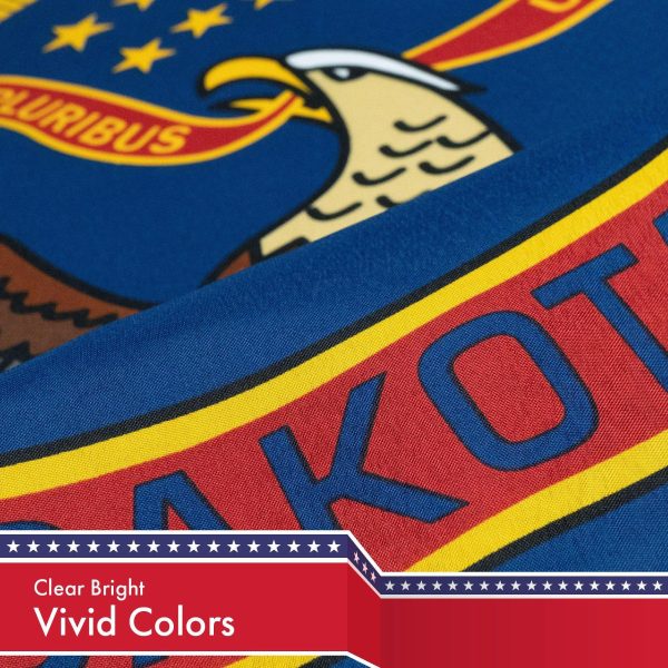 North Dakota ND State Flag 3x5 Ft 5-Pack 150D Printed Polyester By G128 - Image 3