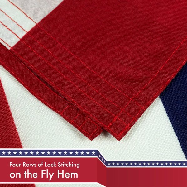 G128 Combo Pack: American USA Flag 3x5 Ft & Guyana Guyanese Flag 3x5 Ft | Both LiteWeave Pro Series Printed 150D Polyester, Brass Grommets - Image 8