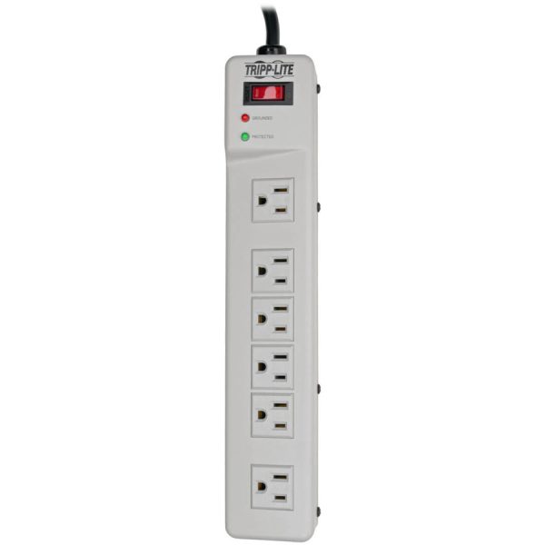 Eaton Tripp Lite Series Protect It! Surge Protector with 6 Right-Angle Outlets, 6 ft. (1.83 m) Cord, 1340 Joules, Diagnostic LEDs, Metal Case - Image 5
