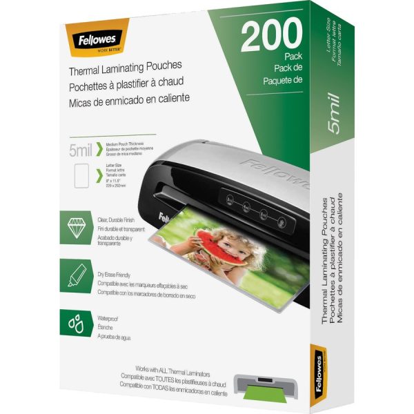 Fellowes Letter-Size Thermal Laminating Pouches - Image 10