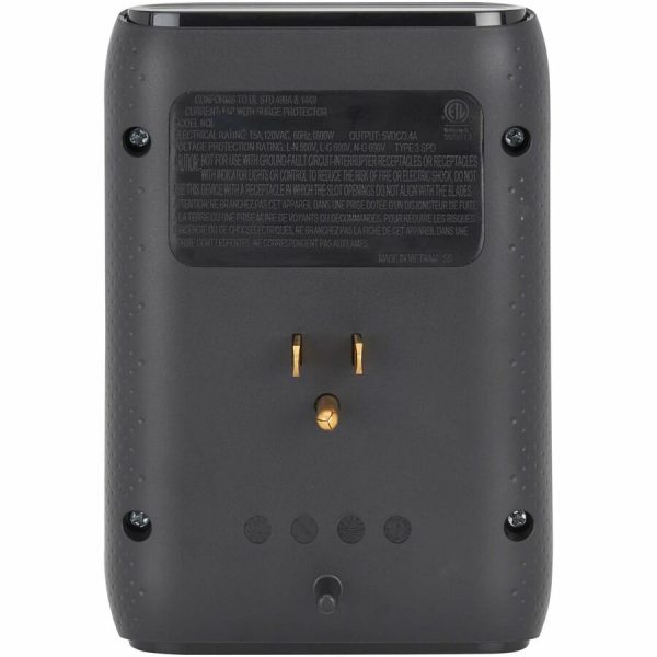 Eaton Tripp Lite Series Protect It! 6-Outlet Surge Protector - 5-15R Outlets, USB-C and USB-A Ports, 5-15P Direct Plug-In, 1080 Joules, Black - Image 6