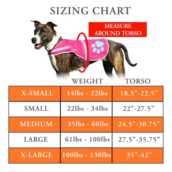 Dog Reflective Vest – Multiple Color Options with Hi Vis Fluorescent Visibility Helping to Safeguard Your Pet On Off Leash in Urban & Rural Areas. - Image 2