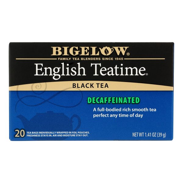 Bigelow Tea English Teatime Decaffeinated Black Tea - Case of 6 - 20 Bags - Image 2