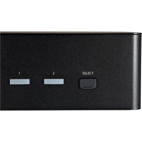 StarTech.com 2 Port Dual Monitor HDMI KVM Switch, 4K 60Hz HDMI 2.0 UHD HDR, 2 Port USB 3.0 Hub, 4x USB HID, Audio, Hotkey Switching, TAA - Image 3