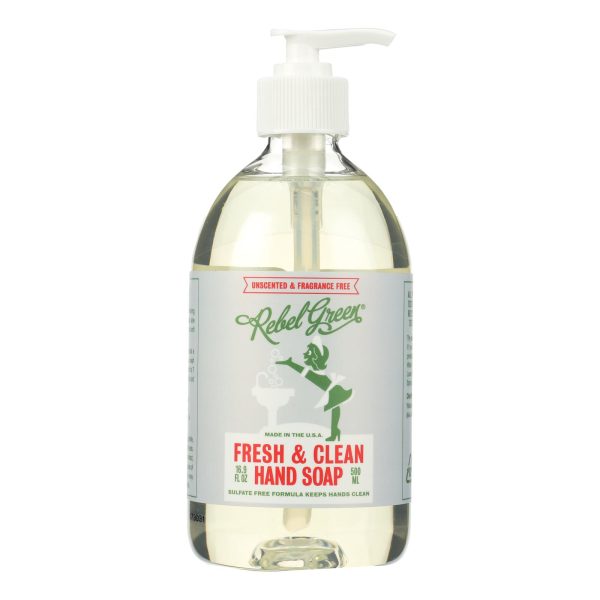 Rebel Green Hand Soap - Unscented - Case of 4 - 16.9 fl oz - Image 2