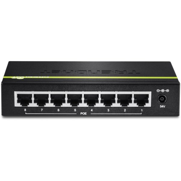 TRENDnet 8-Port Gigabit PoE+ Switch, 8 x Gigabit PoE+ Ports, 123W PoE Power Budget, 16 Gbps Switching Capacity, Desktop Switch, Ethernet Network Switch, Metal, Lifetime Protection, Black, TPE-TG80G - Image 9