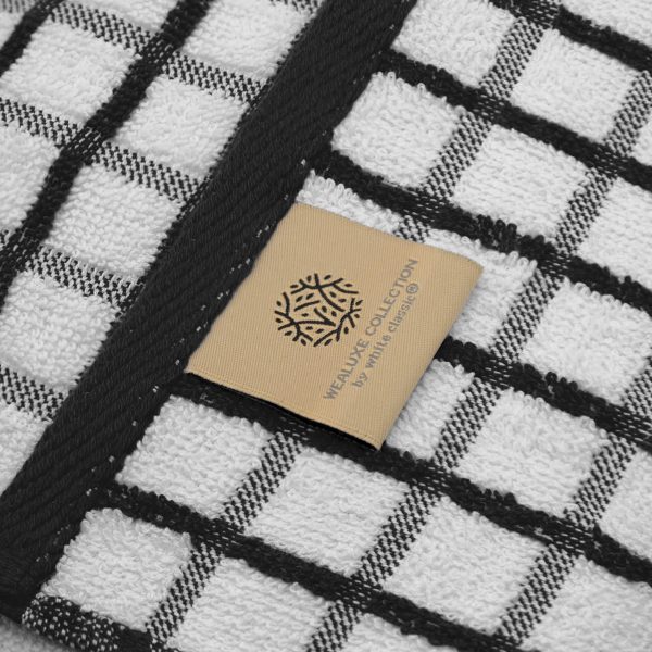 Premium Dish Towels for Kitchen with Hanging Loop [8 Pack] Heavy Duty Absorbent 100% Cotton 410 GSM Terry Kitchen Towels 16x26 (Black) - Image 7