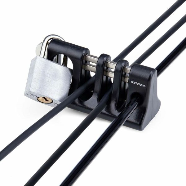StarTech.com Peripheral Cable Anchor Lock, Secure Keyboard/Mouse For Shared Computer, Cable Trap w/Metal Plate, Use w/Laptop Security Cable - Image 6