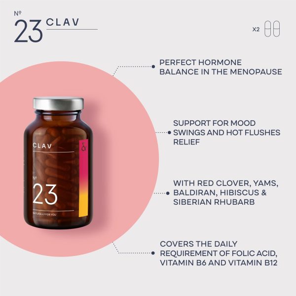 Meno Balance   Menopause Support   with Wild yam Root Red Clover Siberian Rhubarb   Hot Flash Relief Mood Swings & Muti Symptom Support  120 Capsules - Image 3