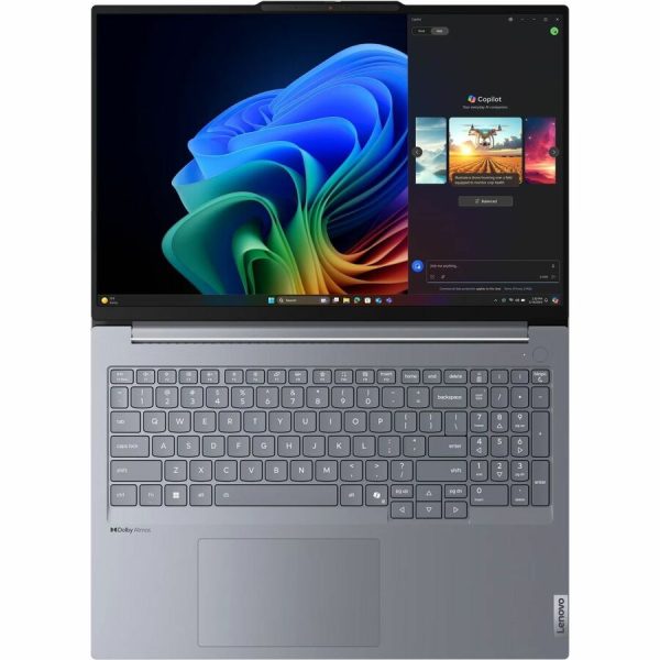 Lenovo ThinkBook 16 G7 QOY 21NH000JUS 16" Copilot+ PC Notebook - WUXGA - Qualcomm Snapdragon X Plus X1P-42-100 - 16 GB - 512 GB SSD - English (US) Keyboard - Luna Gray - Image 3