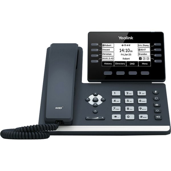 Yealink SIP-T53 IP Phone - Corded/Cordless - Corded - DECT, Bluetooth - Wall Mountable, Desktop - Classic Gray - Image 2