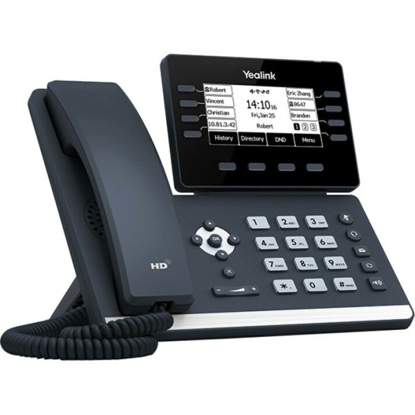 Yealink SIP-T53 IP Phone - Corded/Cordless - Corded - DECT, Bluetooth - Wall Mountable, Desktop - Classic Gray - Image 3