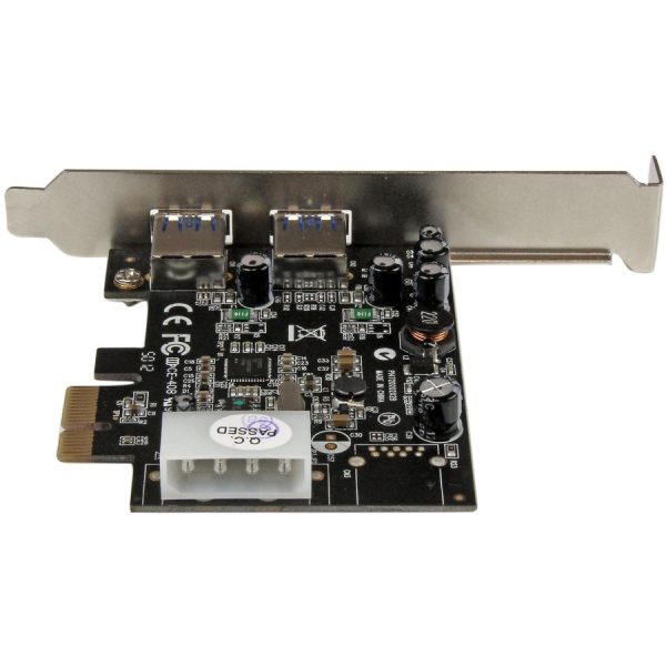 StarTech.com 2 Port PCI Express (PCIe) SuperSpeed USB 3.0 Card Adapter with UASP - 5Gbps - LP4 Power - Image 4