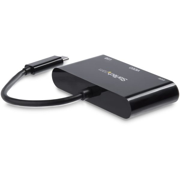 StarTech.com USB-C VGA Multiport Adapter - USB-A Port - with Power Delivery (USB PD) - USB C Adapter Converter - USB C Dongle - Image 3
