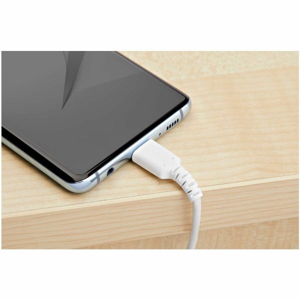 StarTech.com 2m USB C Charging Cable - Durable Fast Charge & Sync USB 2.0 Type C to C Charger Cord - TPE Jacket Aramid Fiber M/M 60W White - Image 5