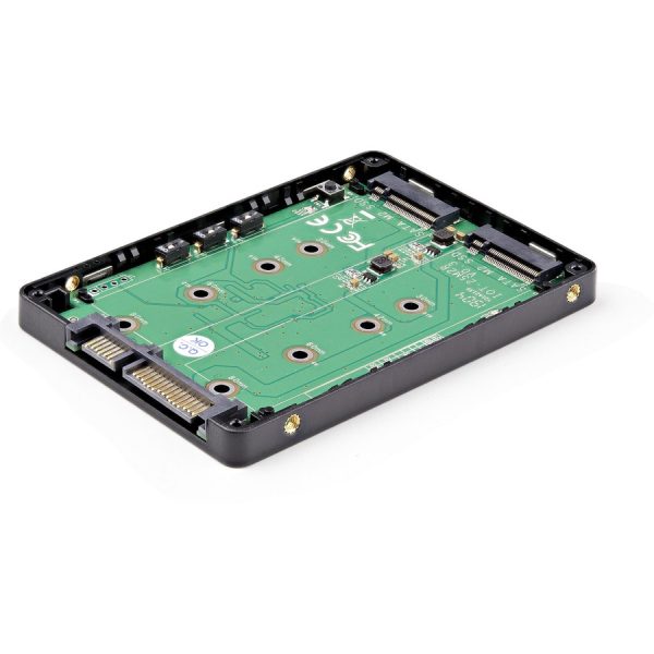 StarTech.com Dual M.2 SATA Adapter with RAID - 2x M.2 SSDs to 2.5in SATA (6Gbps) RAID Adapter Converter with TRIM Support - Image 3