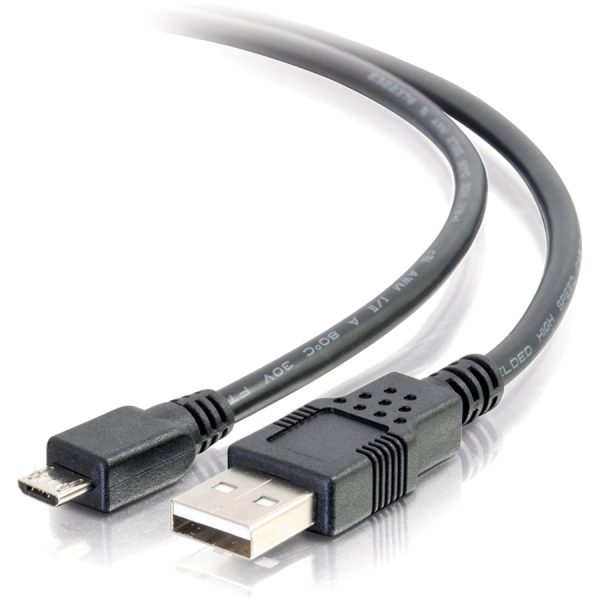 C2G 1ft USB Cable - USB Cable - USB A to USB Micro B - M/M - Image 5
