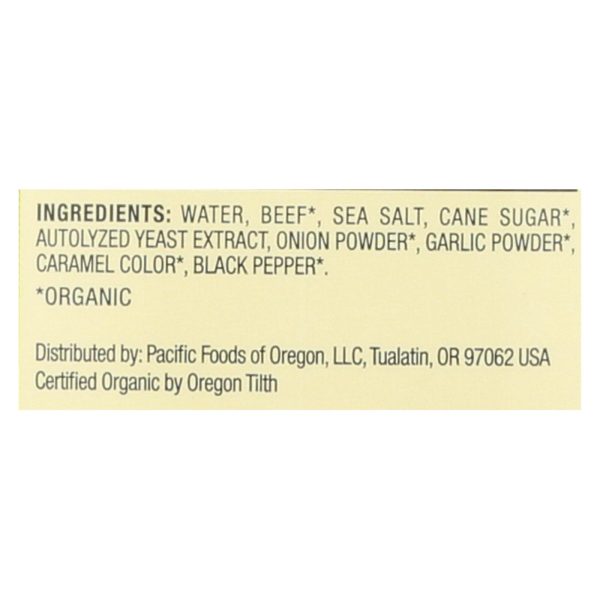 Pacific Natural Foods Beef Broth - Case of 12 - 32 Fl oz. - Image 3