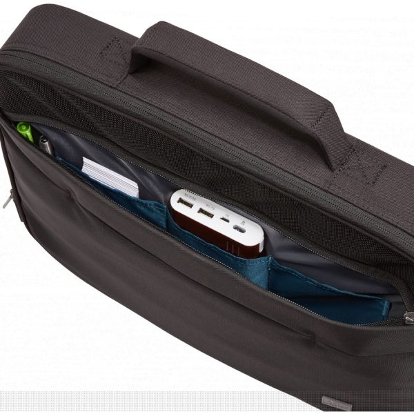 Case Logic Advantage ADVB-116 Carrying Case (Briefcase) for 10.1" to 15.6" Notebook, Tablet PC, Pen, Electronic Device - Black - Image 3