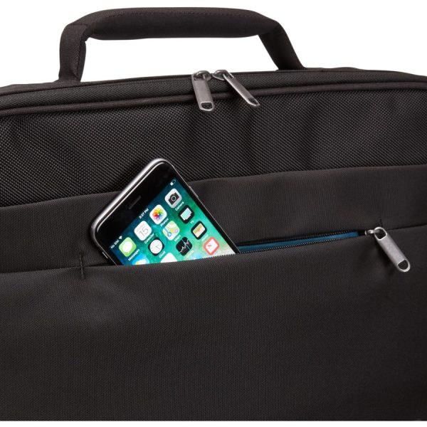 Case Logic Advantage ADVB-116 Carrying Case (Briefcase) for 10.1" to 15.6" Notebook, Tablet PC, Pen, Electronic Device - Black - Image 4
