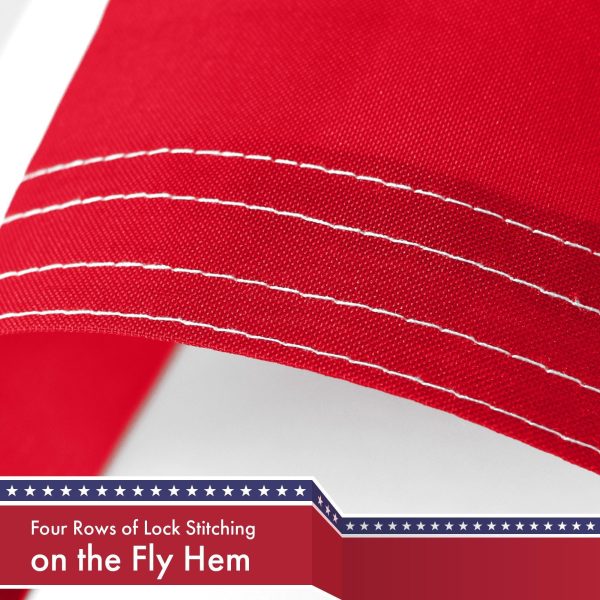 Washington DC City Flag 3x5 Ft 5-Pack 150D Printed Polyester By G128 - Image 5