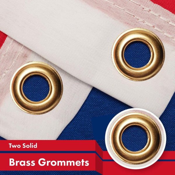 G128 2 Pack: Laos Laotian Flag | 3x5 Ft | LiteWeave Pro Series Printed 150D Polyester | Country Flag, Indoor/Outdoor, Vibrant Colors, Brass Grommets, Thicker and More Durable Than 100D 75D Polyester - Image 2