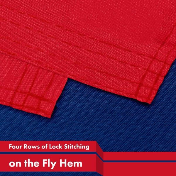 G128 2 Pack: Laos Laotian Flag | 3x5 Ft | LiteWeave Pro Series Printed 150D Polyester | Country Flag, Indoor/Outdoor, Vibrant Colors, Brass Grommets, Thicker and More Durable Than 100D 75D Polyester - Image 5