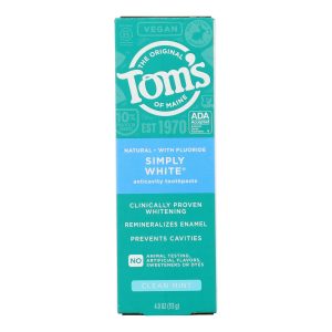 Tom's Of Maine - Tp Simply White Cln Mint - CS of 6-4 OZ