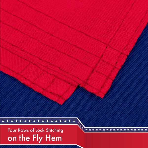 G128 Combo Pack: USA American Flag 3x5 Ft 150D Printed Stars & Iowa State Flag 3x5 Ft 150D Printed - Image 5