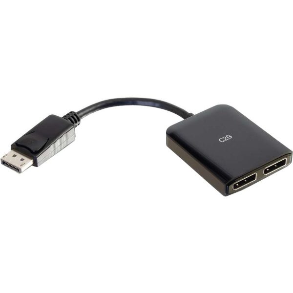 C2G 4K DisplayPort to Dual DisplayPort MST Hub - DisplayPort 1.2 to DisplayPort Splitter - M/F - Image 4
