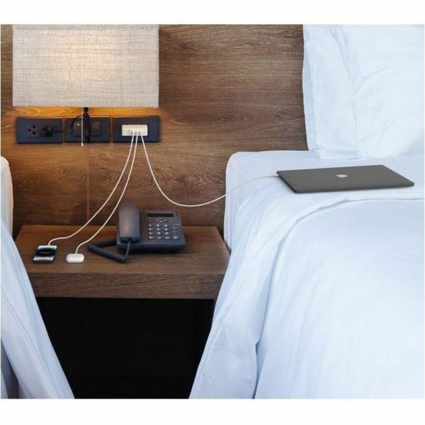 Belkin 140W Portable 4-Port GaN Wall Charger - 3xUSB-C, 1xUSB-A (140W Total) - Fast Charging - Power Adapter - White - Image 8