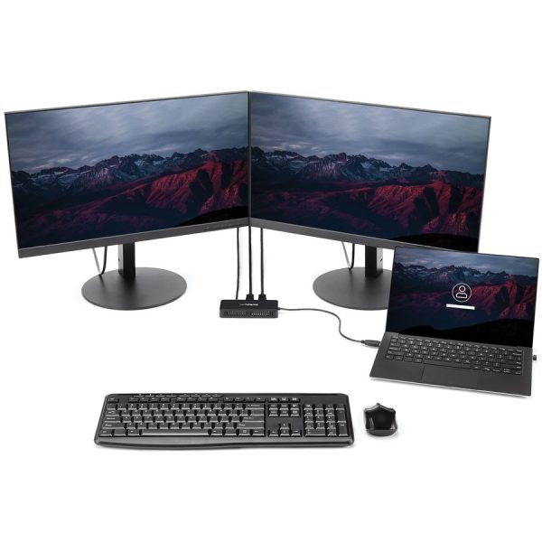 StarTech.com USB 3.0 Mini Dock - Dual Monitor USB Type-A Laptop Docking Station - DisplayPort 4K 60Hz & Gigabit Ethernet - 1' (30cm) cable - Image 4